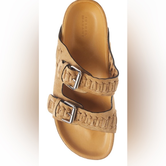 Isabel Marant Lennyo Suede Slide Sandal - Picture 2 of 2